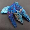 WGPHD Health & Household Natural crystal tourmaline Electroplating Blue Peacock Tail Feather Decorative Landscape Bottle (Size : 20-30g) view 4