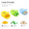 AUVON Purple PU Leather Bag Pill Boxes 7 Day 2 Times a Day, Large AM/PM Pill Box Organiser with Portable Zipper Leather Bag for Holding Supplements, Vitamins and Fish Oils view 2