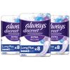 Always Discreet Incontinence Pads for Women, Long Plus for Sensitive Bladder, Extra Secure, 8 Pads per Pack (Pack of 3) - 24 Pads in Total view 1