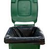 100 XL Black Wheelie Bin Liners Bags Clear Heavy Duty Refuse Sacks Strong Large Pack view 1