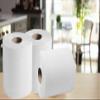 6 Roll X White Kitchen Rolls 2 Ply Embossed Pattern Kitchen Roll Paper Towel Strong and Absorbent Tissue Paper Centrefeed Soft Hand Towel Standard Size  for Home Garage Office Warehouse 19.5 X 18.5cm view 2