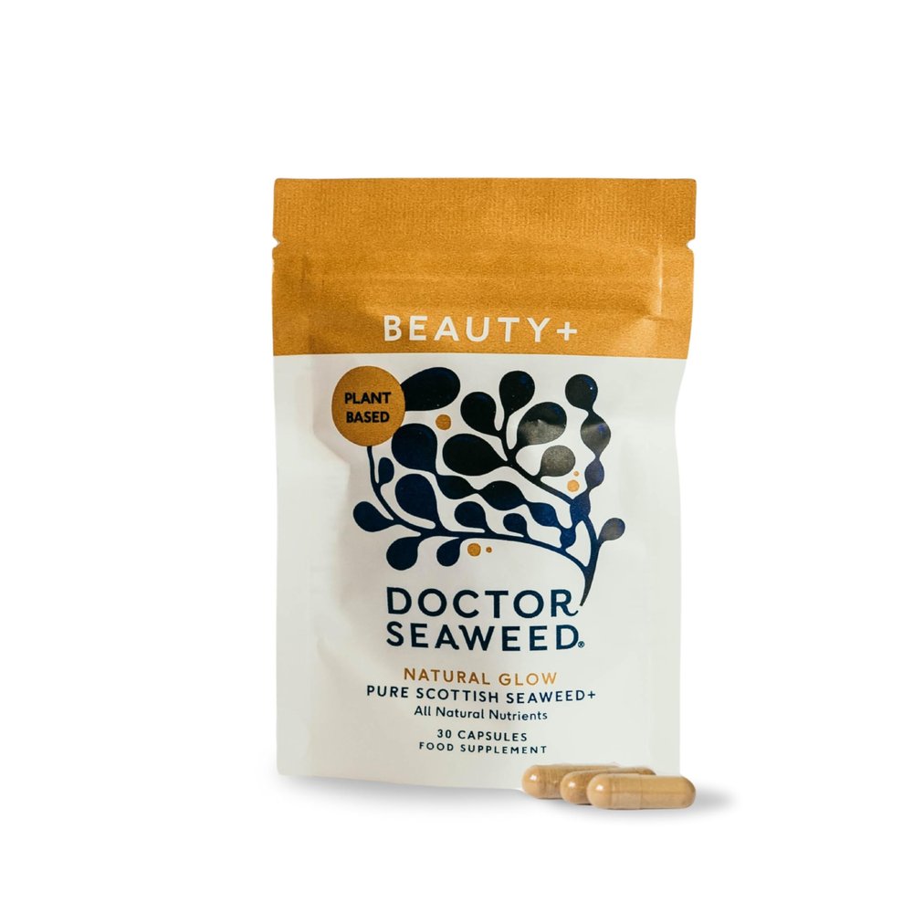 Doctor Seaweed's | Beauty+ Capsules | 1 Months Supply | Organic Scottish Seaweed with Vitamins | Nails, Skin & Hair Natural Supplement