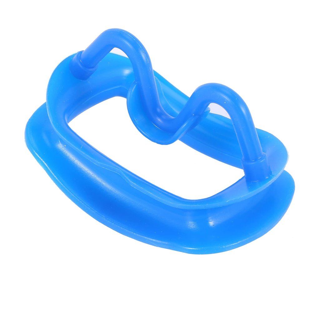 Blue 1 Piece Soft Silicone Intra- Lip Dental Spreader Mouth Opener Cheek Expander Orthodontics