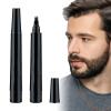 DMQBeard Pen,2Pcs Beard Pencil Filler for Men,Mustache Shaping and Enhancing, Waterproof Sweatproof,Beard Filler for Define, Sharpen Hair, Beard, Eyebrow (2PCS Black), 1 g (Pack of 1), Pack of 1 view 1