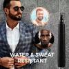 DMQBeard Pen,2Pcs Beard Pencil Filler for Men,Mustache Shaping and Enhancing, Waterproof Sweatproof,Beard Filler for Define, Sharpen Hair, Beard, Eyebrow (2PCS Black), 1 g (Pack of 1), Pack of 1 view 3