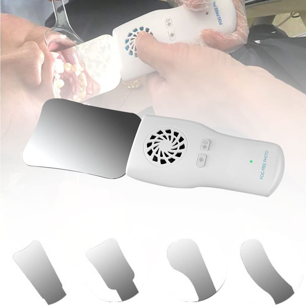 Dental Photography Mirrors Fog-Free,LED Mirror for Dental Clinic Teeth Mouth Reflector Photography Mirror Dental Tools