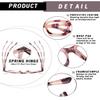 Hubeye Reading Glasses for Women Oprah Style Blue Light Blocking Oversized Square Spring Hinge Computer Readers (Pink+Gray, 3.50) view 4