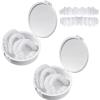 Wttfc False Teeth 2 Pairs Fake Teeth Veneers Beautiful Smile Cosmetic Dentures Veneers Instant Teeth Whitening Snap on Veneers White Teeth for Men Women Bad Teeth Whitening Alternative view 1