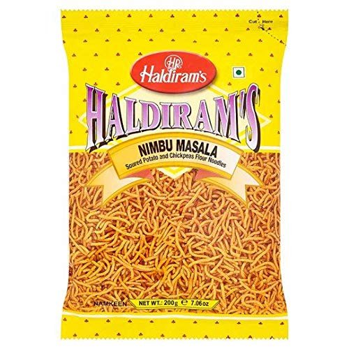 Haldiram's Popular Indian Savouries / Treat for Every Occasions - Nimbu Masala 200G-(Pack of 10)