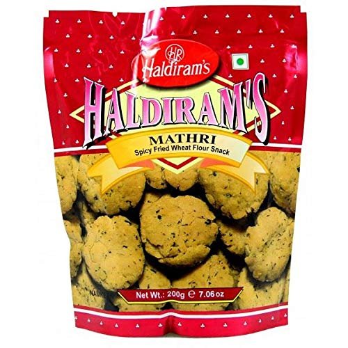 Haldiram's Popular Indian Savouries / Treat for Every Occasions - Mathri 200G-(Pack of 10)
