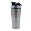 Getagift 500ml Aluminium Shaker Bottle for Supplement Shakes - Easy Clean, Durable Cup Dear Sister This Christmas I'll Be Snuggled Up In Mommy's Tummy Xmas. (Silver) view 1