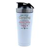 Getagift 500ml Aluminium Shaker Bottle for Supplement Shakes - Easy Clean, Durable Cup Dear Sister This Christmas I'll Be Snuggled Up In Mommy's Tummy Xmas. (White) view 1