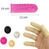 200 Pcs Finger Cots, Disposable Finger Protectors, Latex Anti-Static Finger Tip Rubber Protect Keeping Dressing Dry and Clean (200 Pcs, White) view 2