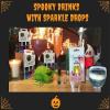Sparkle Drops Halloween Shimmer Syrup & Fizz Bombs Gift Set Drinks Shimmer For Spooky Ghoulish Drinks (38-50 drinks) (Orange Passion Fruit Fizz Bombs) view 2