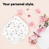 HOUSYLOVE Retainer Case, Cute Floral Design, White, 1 Pack view 2