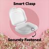 HOUSYLOVE Retainer Case, Cute Floral Design, White, 1 Pack view 4