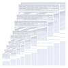 Pack of 100 Ziplock Bags 22 x 31 cm Large Packing Bags Freezer Bags Reusable Baggys Zip Bags 50 m Thick DIN A4 with Labelling Field (220 x 310 mm) view 1