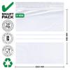 Pack of 100 Ziplock Bags 22 x 31 cm Large Packing Bags Freezer Bags Reusable Baggys Zip Bags 50 m Thick DIN A4 with Labelling Field (220 x 310 mm) view 3