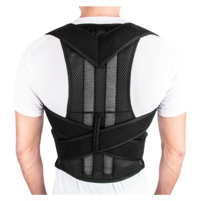 ADITAM 1Pcs Back-Up Posture Corrector Support Brace Shoulder Clavicle Support Thoracic Kyphosis Lower Upper Back Pain Relief Cervical (Size : Medium) (Large) Double the comfort
