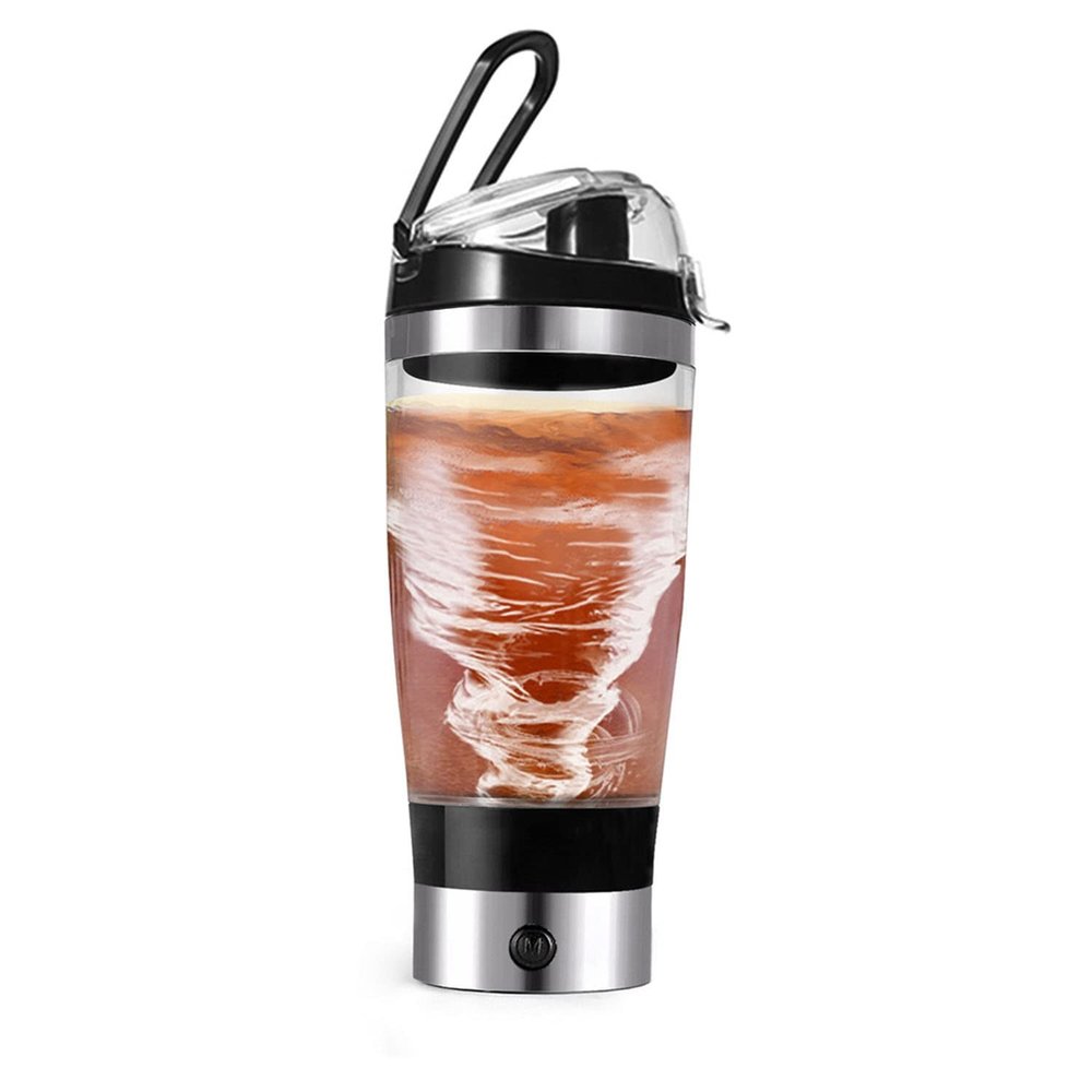 450ML Electric Protein Shaker Protein Shake Portable Blender Milkshake Blender Protein Blender Automatic Movement Vortex BPA Free Leak Proof for Office, Gym, Travel (Color : Battery)