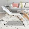 Adjustable Backrest Massage Table Beauty Couch Bed 3 Folded Spa Salon Foldable Tables & Chairs Pu Chair Steel Tube Frame Therapy Lightweight Tattoo For Treatment Healing Folding Pvc Leather (White) view 1