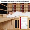 amocane Cedar Sauna Headrest Pillow for Sauna Room, Sauna Accessories for Any Barrel or Infrared Sauna, Non-Toxic, Comfortable S-Shape Design (15.75" x 13.38" x 4.72") view 3