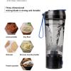 450Ml Electric Protein Shaker Protein Shaker Mixer Bottle USB Rechargeable Automatic Stirring Cup for Juices Cocktails Coffee Tea Protein and Diet Powder Cup (Color : Red) view 2