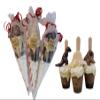 Dinosaur Cone Handmade Gift Set of 3 Hot Chocolate Stirrers Spoons Stick for Chocolate Lovers view 1