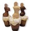 Music Note Set of 3 Hot Chocolate Stirrers Spoons Sticks with Marshmallows and Note. Gourmet Chocolate Spoon for Stirring. Handmade Individually Wrapped Gift for Chocolate Lovers view 1