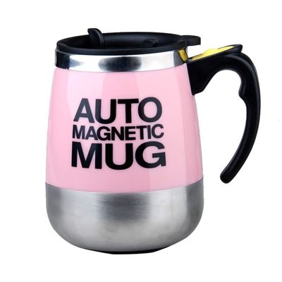 Electric Protein Shaker Shaker Protein Shake Stainless Steel Self Stirring Mug Battery Powered for Coffee, Juices, Cocktails, Tea, Protein and Diet Powder (Color : Pink, Size : USB Magnetic)