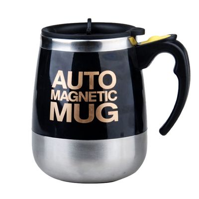 Electric Protein Shaker Shaker Protein Shake Stainless Steel Self Stirring Mug Battery Powered for Coffee, Juices, Cocktails, Tea, Protein and Diet Powder (Color : Black, Size : USB Magnetic)