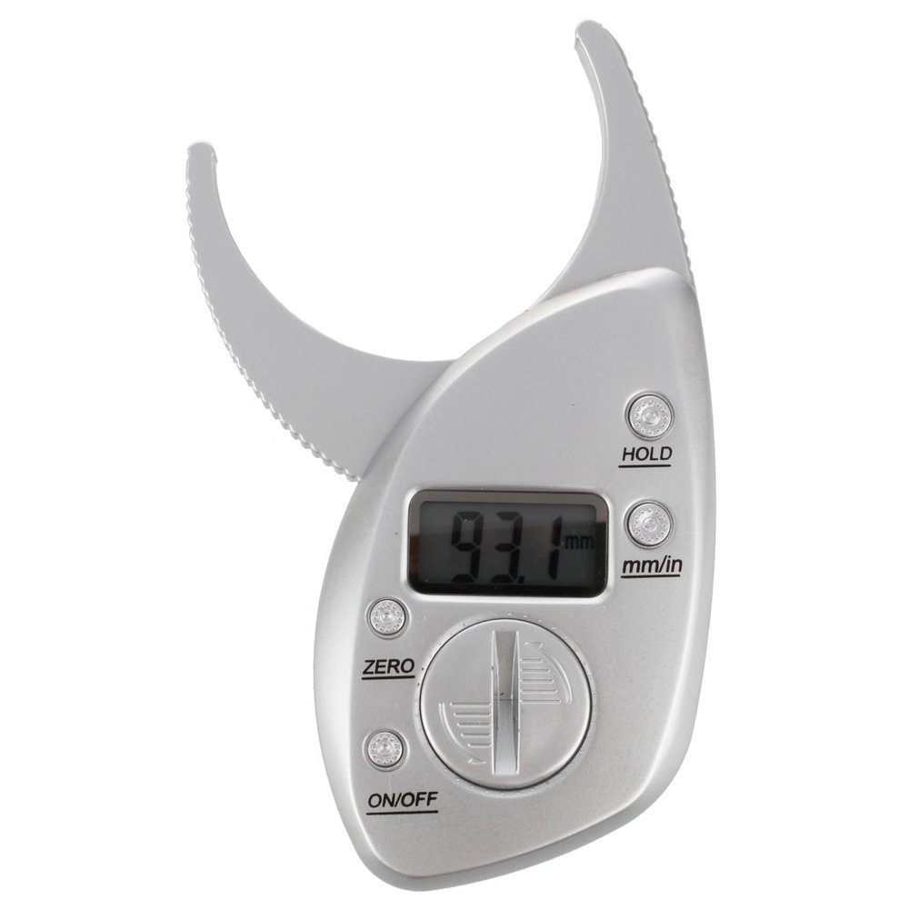 Digital LCD Body Fat Caliper Fold Thickness Health Fitness Weight Gender