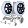 12 1/2x2 1/4, Wheelchair Replacement Wheels Accessories, Wheelchair Rear Wheels Parts, PU Solid Tire, Nylon Hub, Bearing 12mm (1/2''), 1 Pair view 1