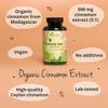 Vegavero Organic Ceylon Cinnamon | High Strength 2500 mg Per Serving | NO Additives | Extract (5:1) from Madagascar | Lab-Tested, Non-GMO | 120 Capsules | Vegan view 3