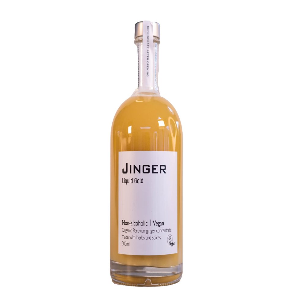 Organic Jinger Liquid Gold - 200ml - Ginger concentrate - Vegan - Detox - Immune booster - Ginger Shot