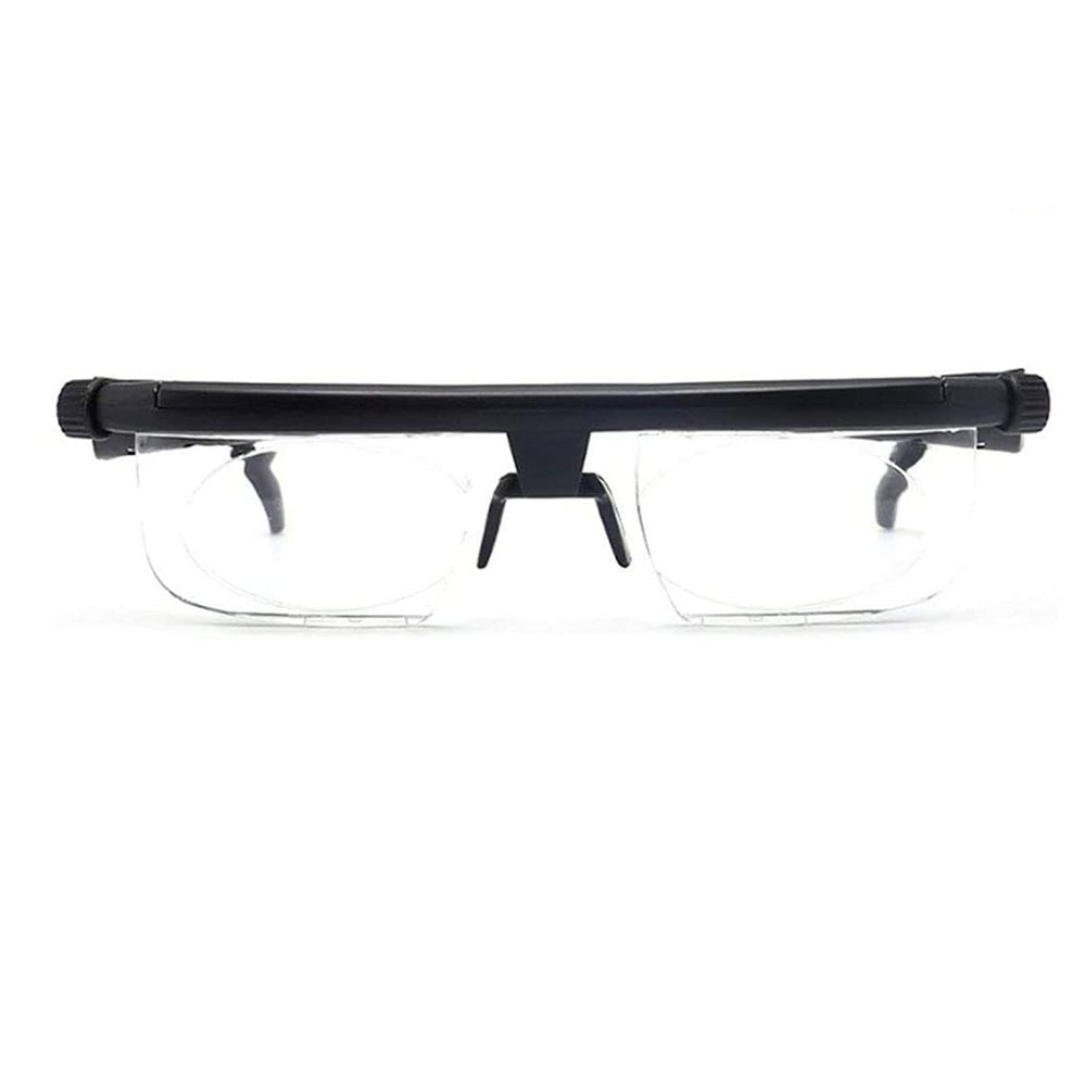Adjustable Focus Reading Glasses -6D Up + 3D Diopters Variable Lens Corrective Computer Unisex Driving Dial Eyeglasses, Variable Focus Glass Reading Glasses for Distance Or Myopia (With Box)