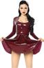 100% Natural Latex Dress Sexy Gummi Dresses Mini Skirts See-Through Long Sleeves,White,XS view 2