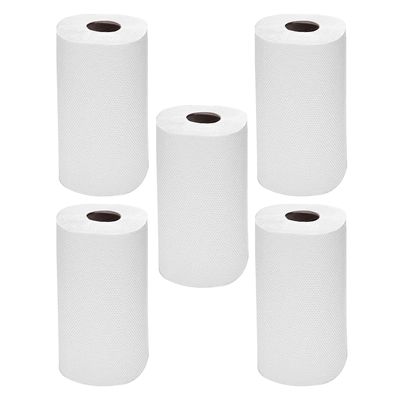 Pack of 48- Kitchen Rolls, 2 PLY Centrefeed Kitchen Towels, Embossed White Hand Napkins, 40GSM Kitchen Towel Paper, 200 Sheets Wiping Napkin Roll, Strong & Durable Kitchen Roll Bulk Buy (6x8)