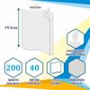 Pack of 48- Kitchen Rolls, 2 PLY Centrefeed Kitchen Towels, Embossed White Hand Napkins, 40GSM Kitchen Towel Paper, 200 Sheets Wiping Napkin Roll, Strong & Durable Kitchen Roll Bulk Buy (6x8) view 2