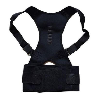 ADITAM Breathable Posture Corrector Adult Kyphosis Correction Belt Straight Back Male And Female Students Back Correction Posture Belt (Color : Black, Size : X-Large) (Black X) Double the comfort