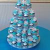 24 Pack Snowflake Cupcake Toppers Glitter Winter Snowflake Cupcake Picks Winter Frozen Cake Decorations Snowflake Christmas Baby Shower Kids Birthday Party Supplies Light Blue/Silver view 4