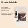 by Amazon Ristretto Plastic Coffee Capsules Nespresso Compatible, Medium Roast, 100 Count (2 Packs of 50) - Rainforest Alliance Certified view 2