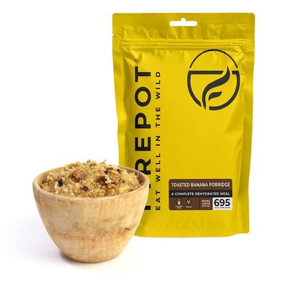 Firepot Toasted Banana Porridge (Extra-large) - Healthy VEGAN Dehydrated Expedition Food