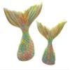 2 Edible Mermaid Tails Large and Small Birthday Cake Topper Decoration (Multi) view 1
