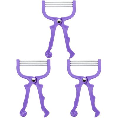 FOMIYES 3pcs Face Hair Epilator Manual Facial Hair Cleaner for Women Random Color