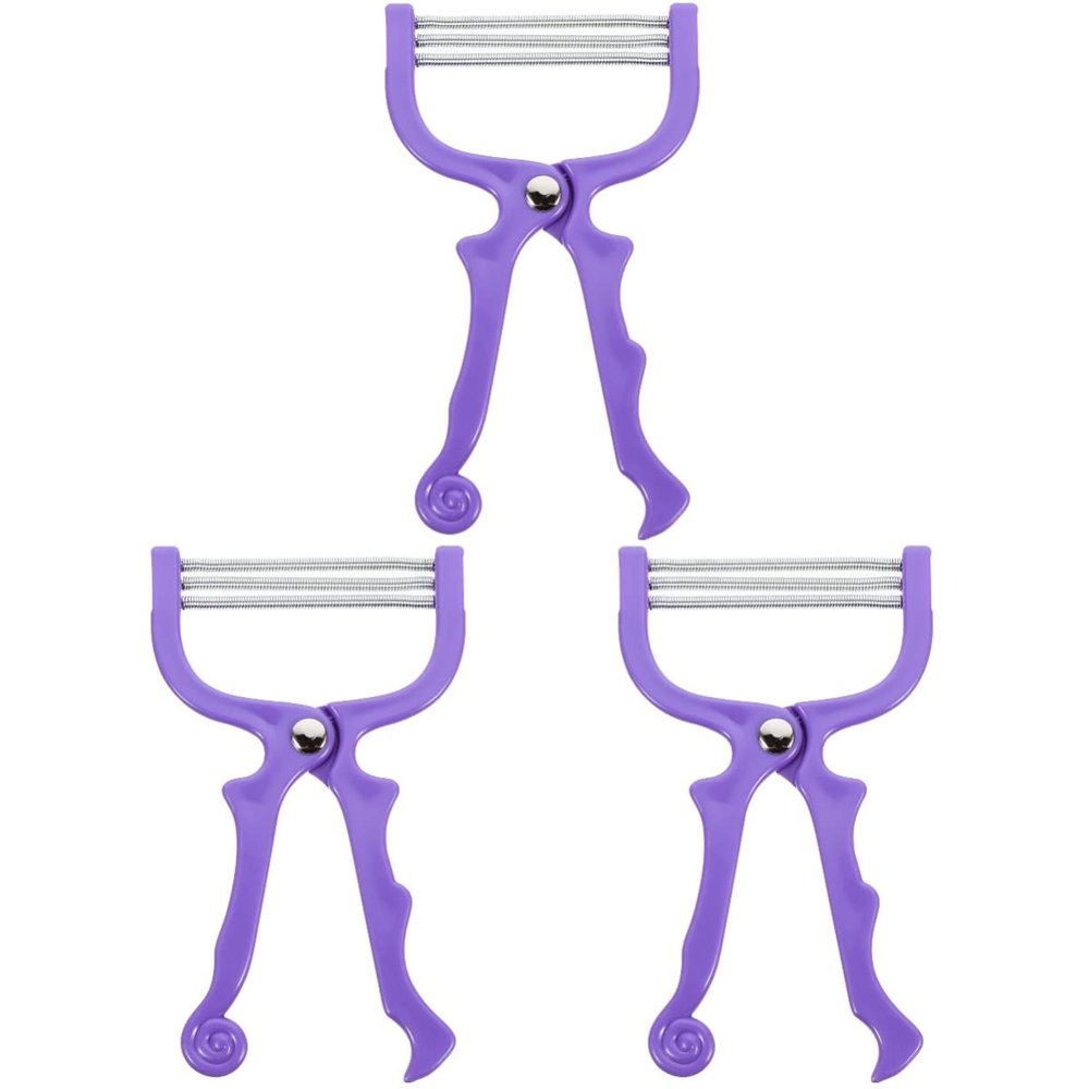 FOMIYES 3pcs Face Hair Epilator Manual Facial Hair Cleaner for Women Random Color