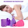 Menstrual Cups - Set of 2 Reusable Period Cups - Premium Design with Soft, Flexible, Medical-Grade Silicone + 1 Storage Bag (Small/Large (Pack of 2), Regular Stem) view 2