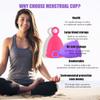 Menstrual Cups - Set of 2 Reusable Period Cups - Premium Design with Soft, Flexible, Medical-Grade Silicone + 1 Storage Bag (Small/Large (Pack of 2), Regular Stem) view 3
