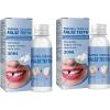 Wttfc 2 Bottle Tooth Repair Granules Temporary Teeth Repair Kit Moldable Thermal Fitting Bead Teeth Pellet Adhesive Fake Teeth for Halloween Scary Themed Party Makeup Filling Fix Missing Broken Tooth view 1