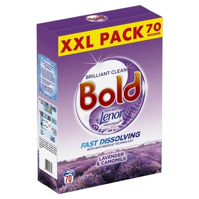Bold Washing Powder 4.55kg, 70 Washes, Lavender & Camomile
